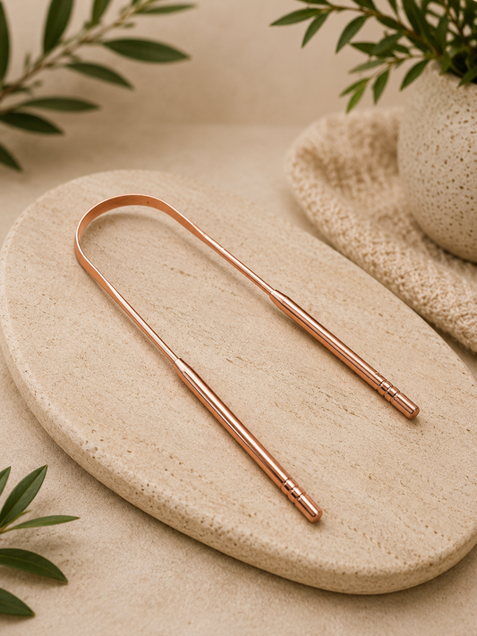100% Copper Tongue Scraper